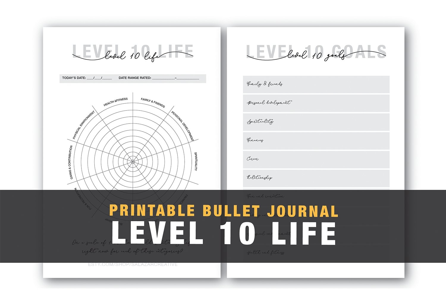 Level 10 Life Goal Reflecting Bullet Journal 421486 Level 10 Life Goal Reflecting Bullet Journal 421486