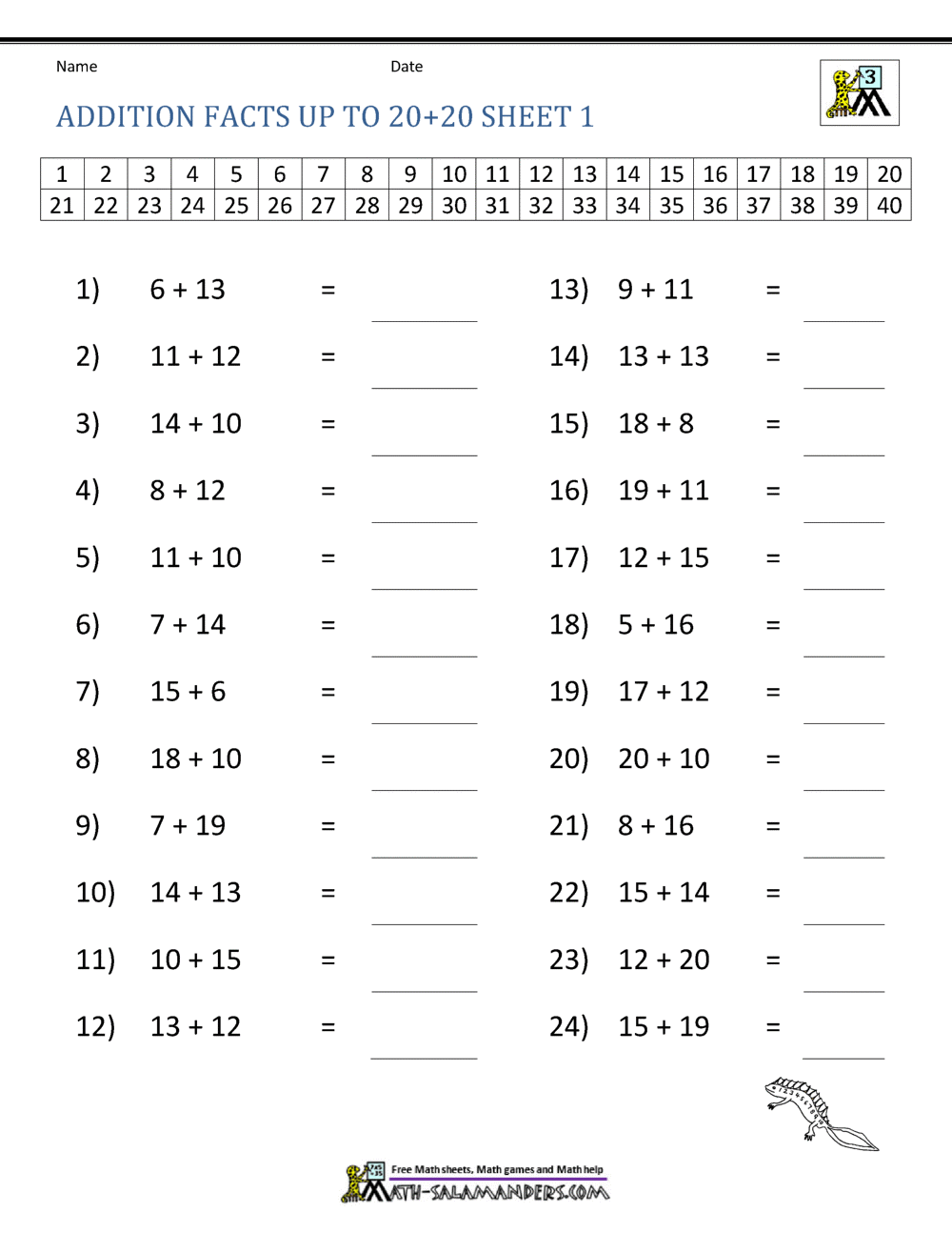 Addition Doubles Worksheets Superstar Worksheets