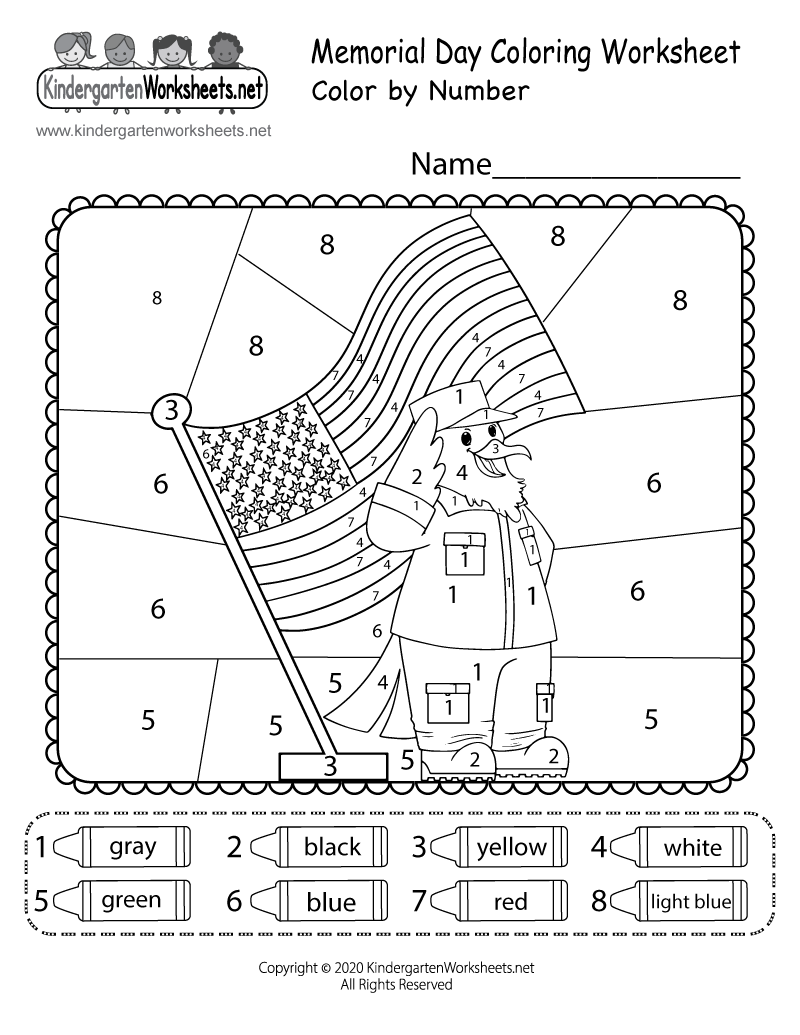Memorial Day Color By Number Worksheet Free Printable Digital PDF Free Printable Memorial Day Vocabulary Worksheet