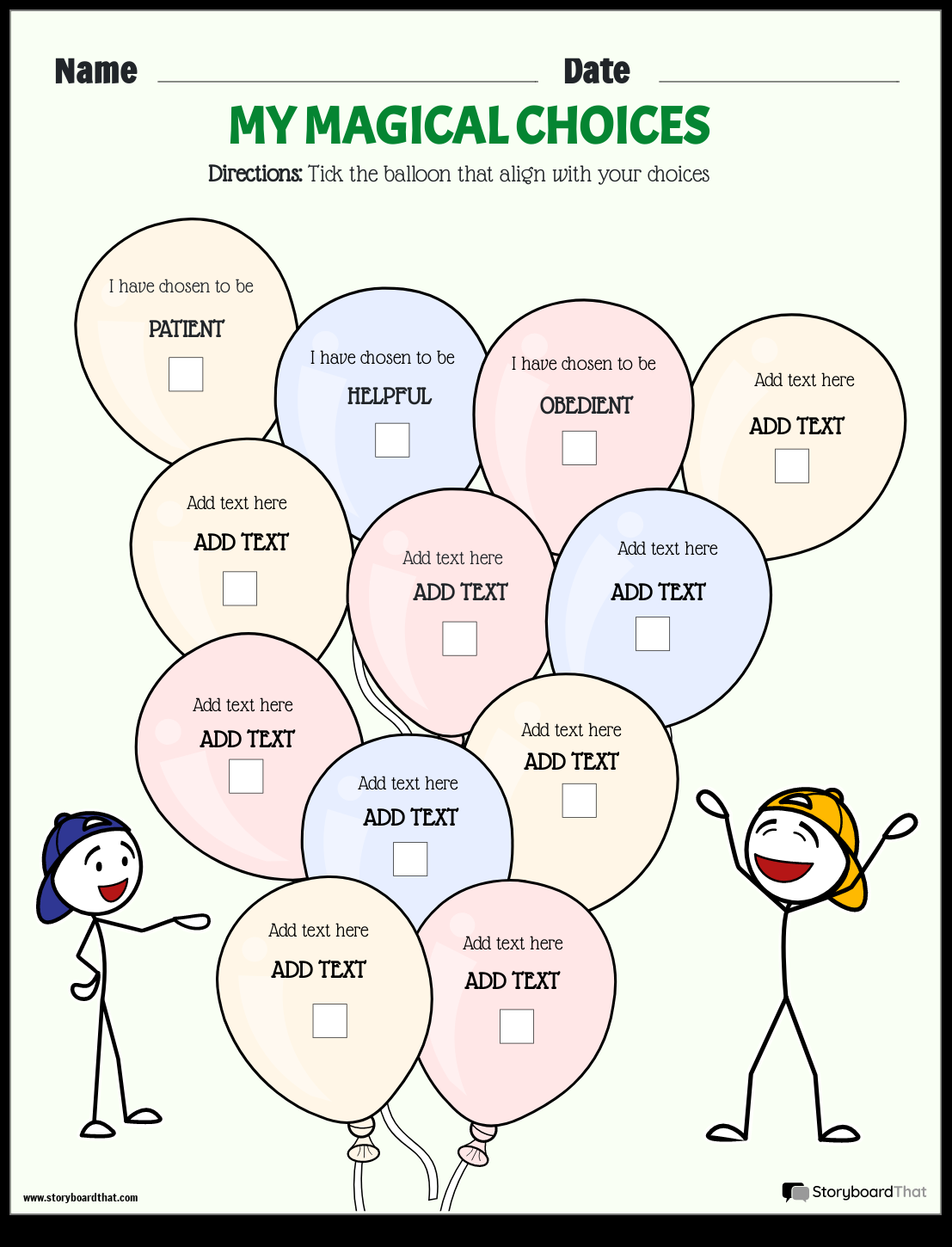 Mindfulness Worksheets Examples Ideas StoryboardThat