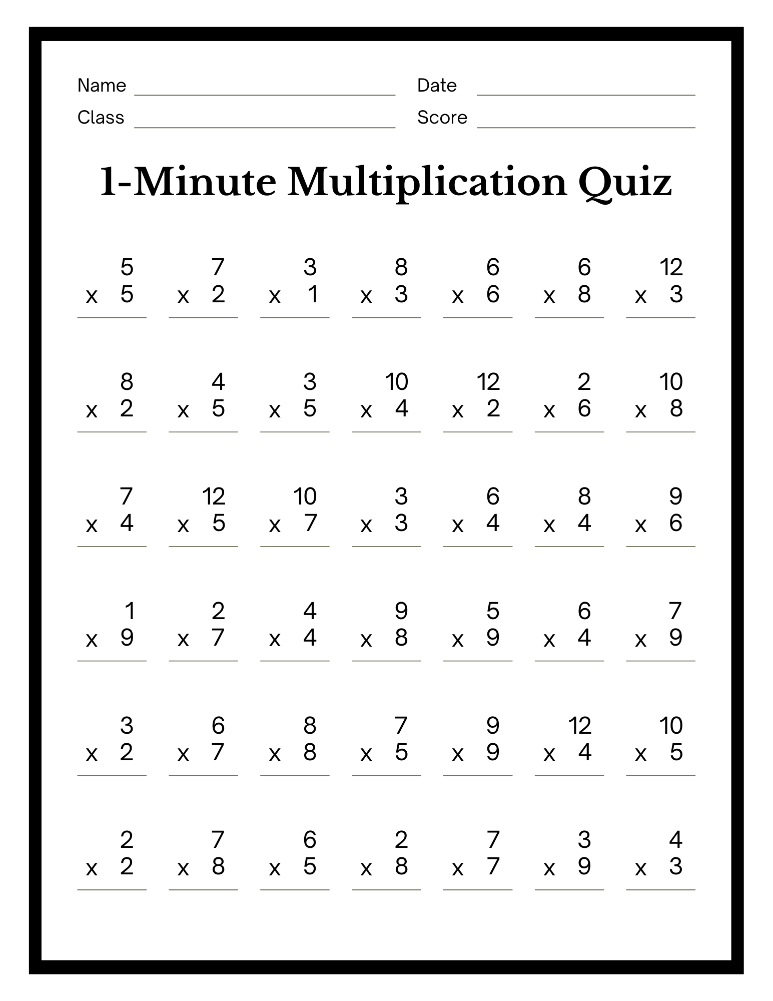 Minute Multiplication Worksheet Education World 18 1 Minute Timed Addition Worksheets Free PDF At Worksheeto