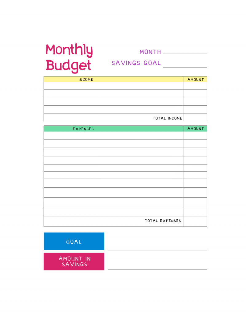 Monthly Budget For Kids Two Cultures One Life Shop Monthly Budget For Kids Two Cultures One Life Shop