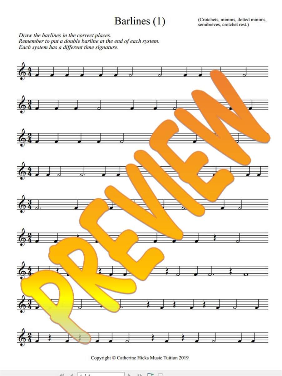 Music RHYTHM Draw The Barlines 1 Made By Teachers Music RHYTHM Draw The Barlines 1 Made By Teachers