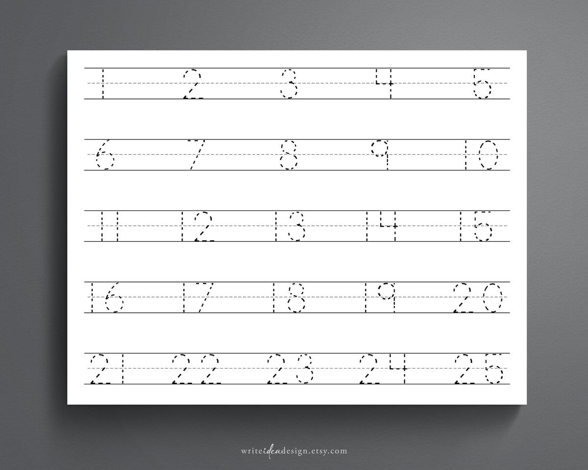 Number Tracing Worksheet 1 25 Printable Trace Numbers Handwriting Practice Number Tracing Tracing Worksheets Etsy Sweden Number Tracing Worksheet 1 25 Printable Trace Numbers Handwriting Practice Number Tracing Tracing Worksheets Etsy Sweden
