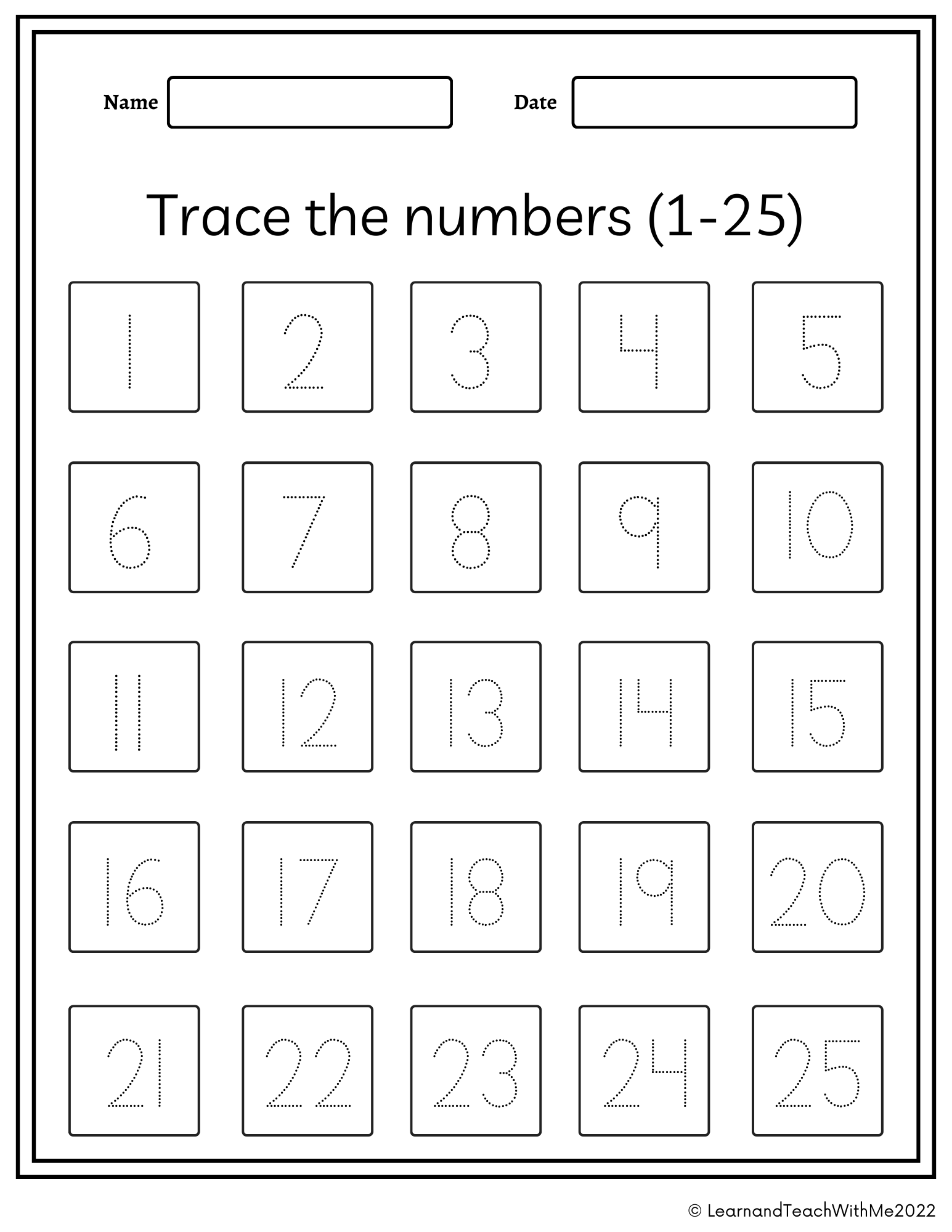Numbers 1 100 Trace And Write Worksheets Made By Teachers Number Tracing Worksheet 1 25 Printable Trace Numbers Handwriting Practice Number Tracing Tracing Worksheets Etsy Sweden