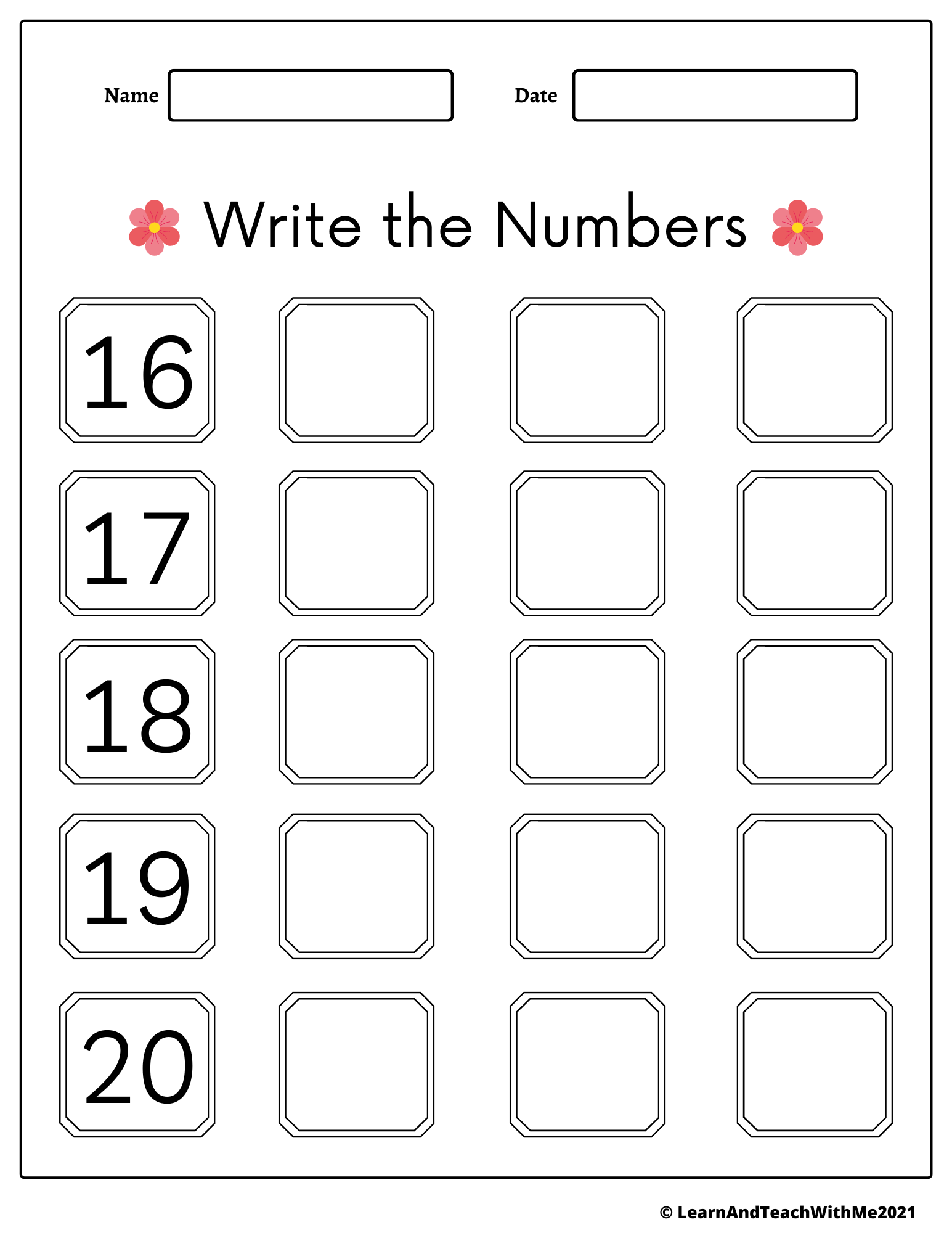 Numbers 1 20 Trace And Write Worksheets Made By Teachers Numbers 1 20 Trace And Write Worksheets Made By Teachers