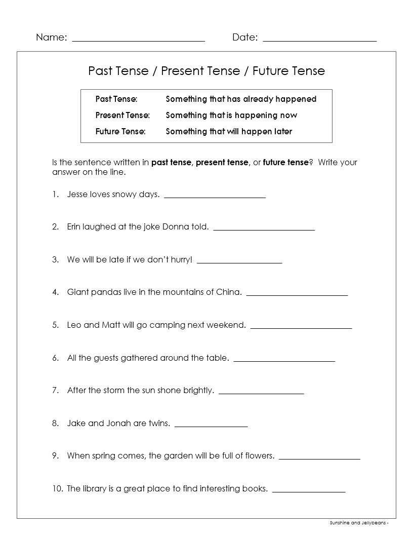 Past Present Future Tenses 5 Verb Worksheets Grades 2 3 CCSS Made By Teachers Past Present Future Tenses 5 Verb Worksheets Grades 2 3 CCSS Made By Teachers