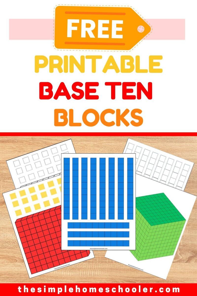 Free Base Ten Blocks Worksheets Teach Prints