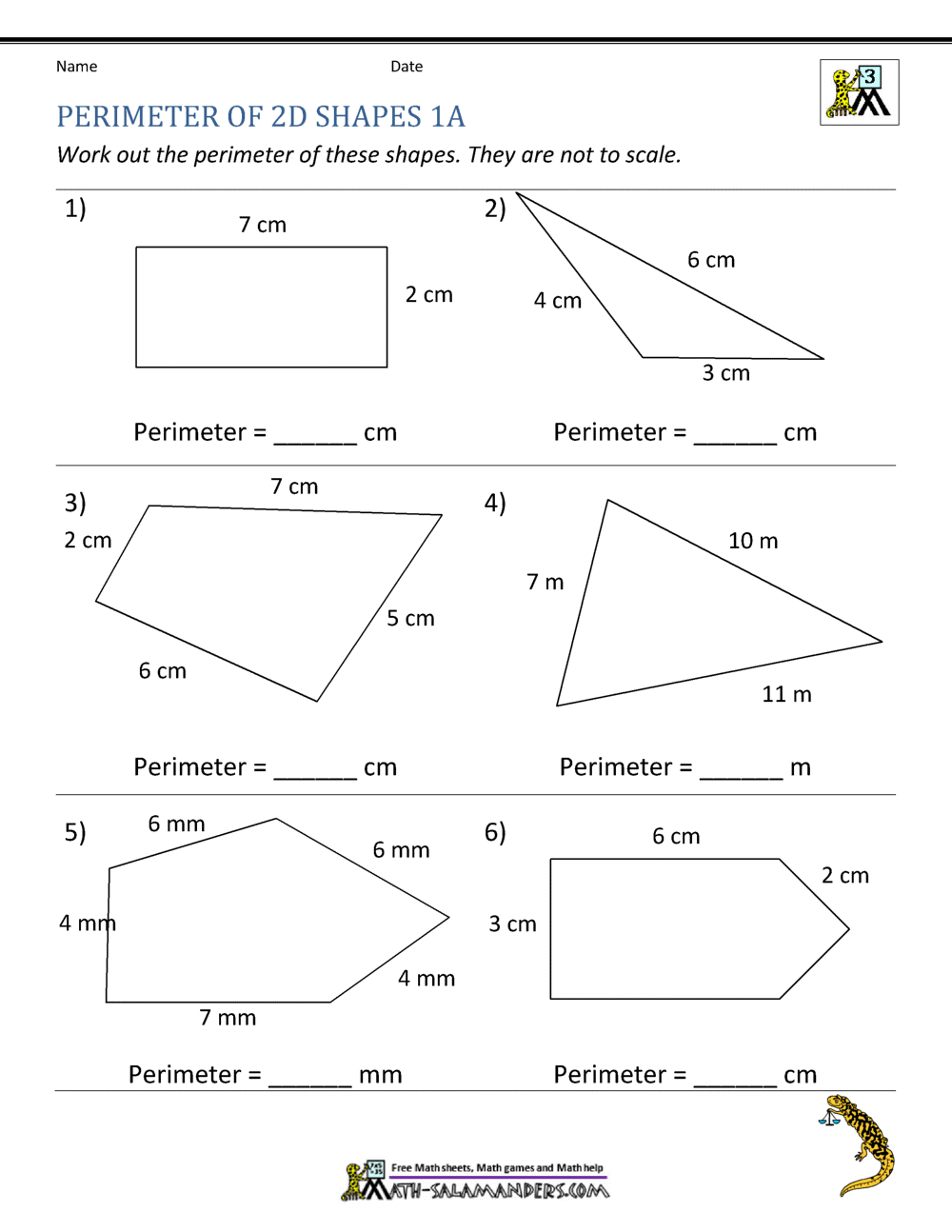 Perimeter Of Different Shapes Worksheet Perimeter Of Different Shapes Worksheet