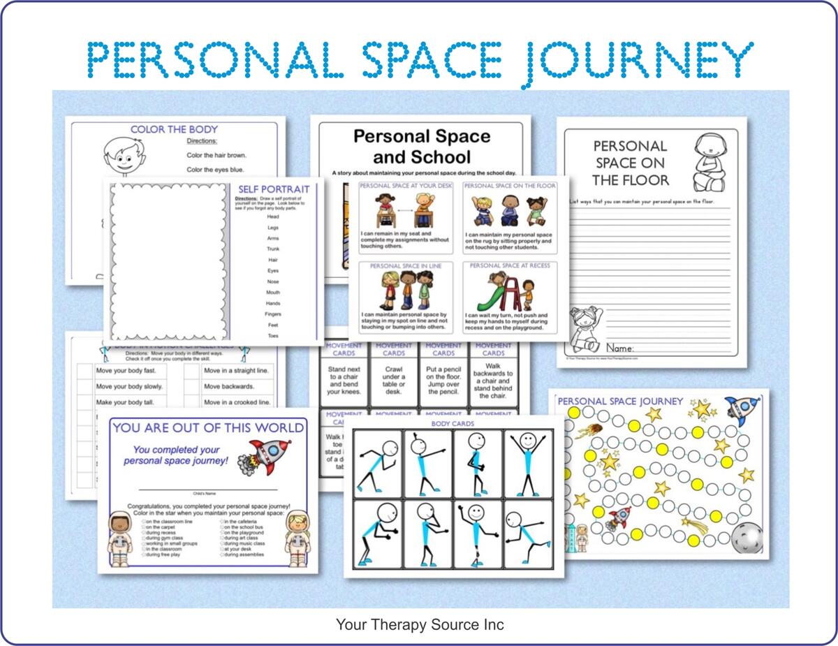 Personal Space Worksheets Your Therapy Source Personal Space Worksheets Your Therapy Source
