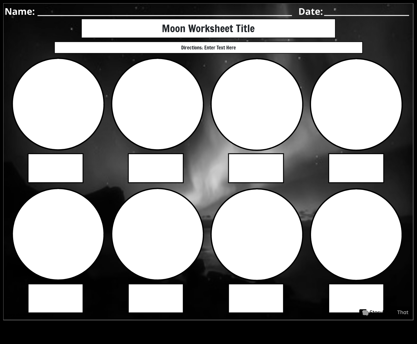 Phases Of The Moon Worksheets Free Editable 2025