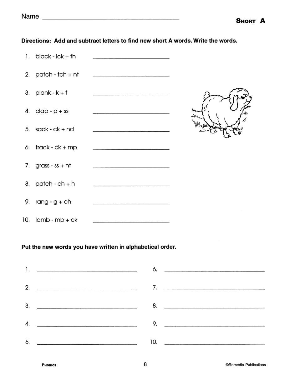 Phonics For Older Students Middle School High School Adult Worksheets Library