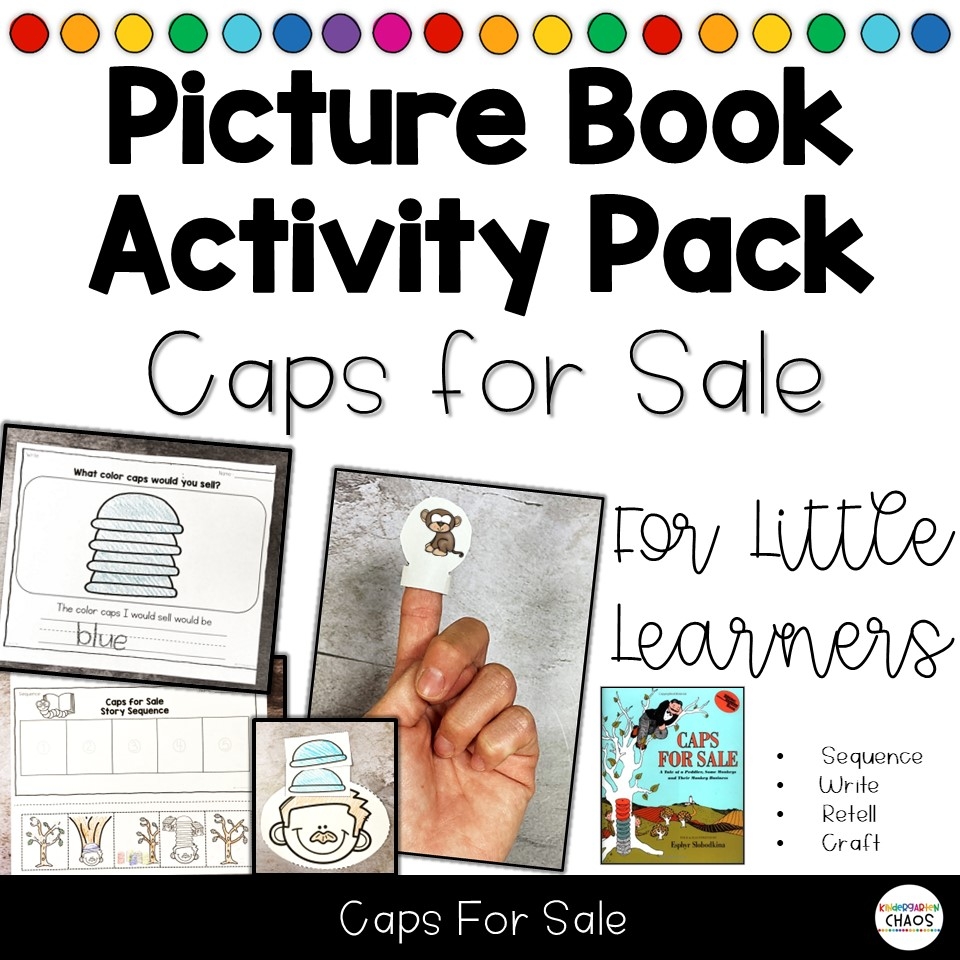 Caps For Sale Read Aloud Book Study Companion Reading Comprehension ELA Math Worksheets Made By Teachers