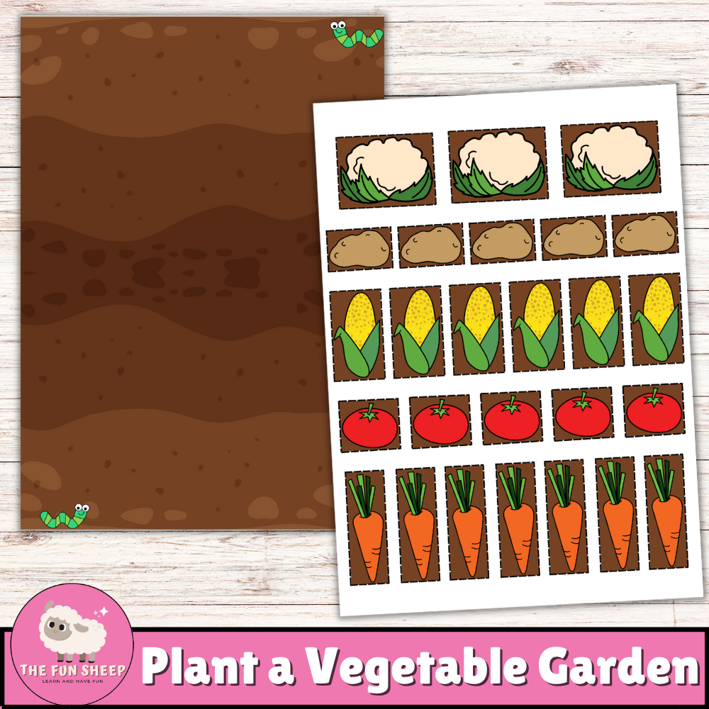 Plant A Vegetable Garden Make Your Own Garden Printable Cut And Paste Activity Made By Teachers