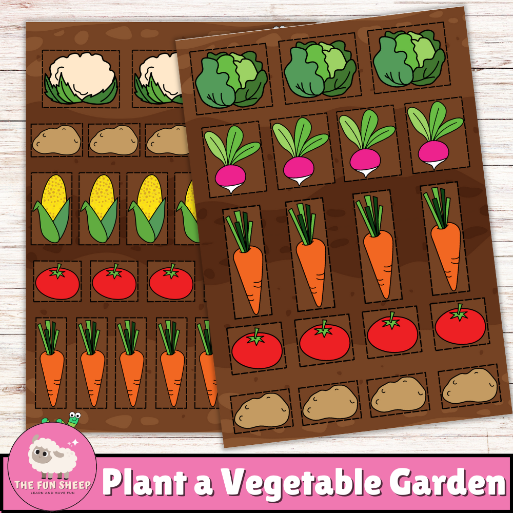 Plant A Vegetable Garden Make Your Own Garden Printable Cut And Paste Activity Made By Teachers