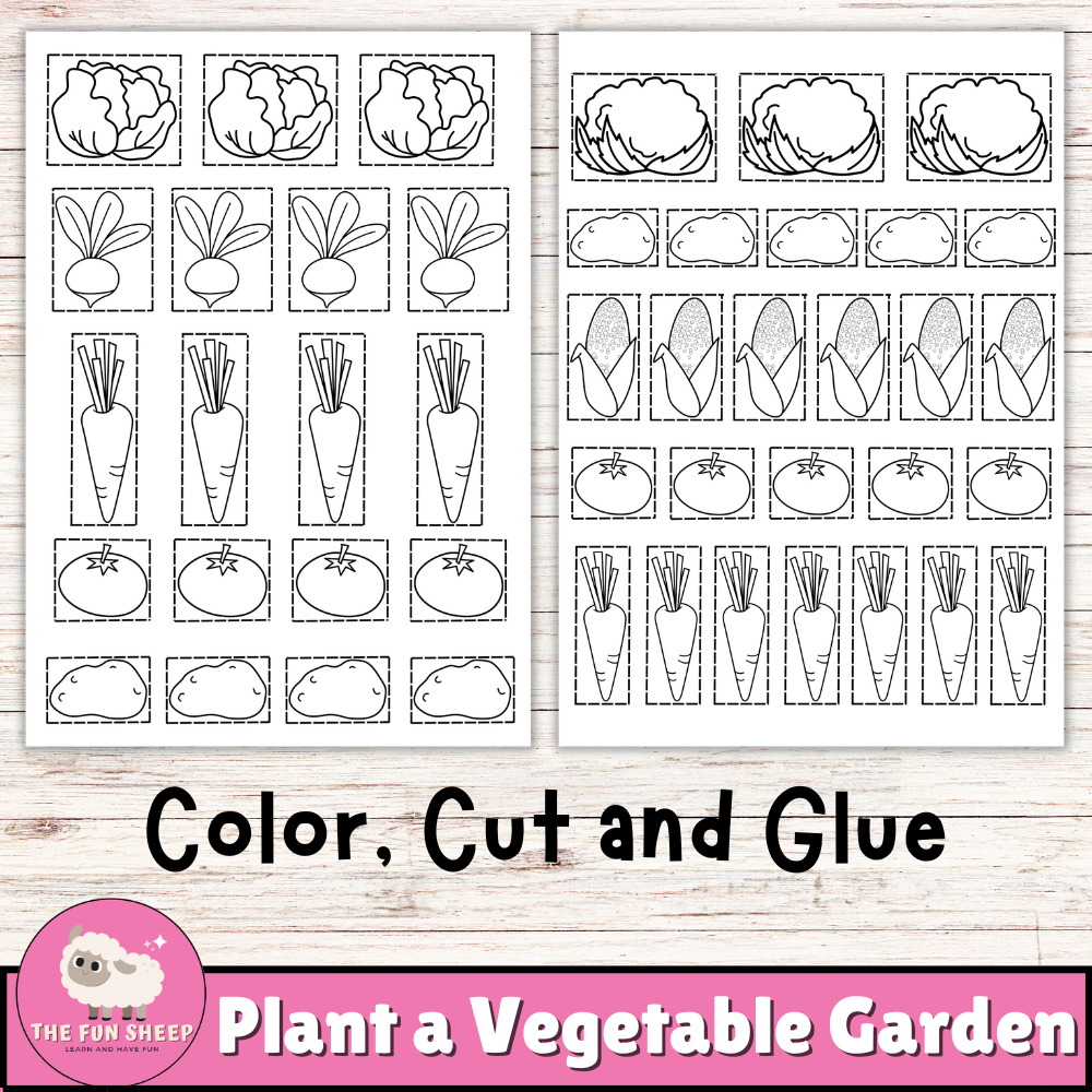 Plant A Vegetable Garden Make Your Own Garden Printable Cut And Paste Activity Made By Teachers