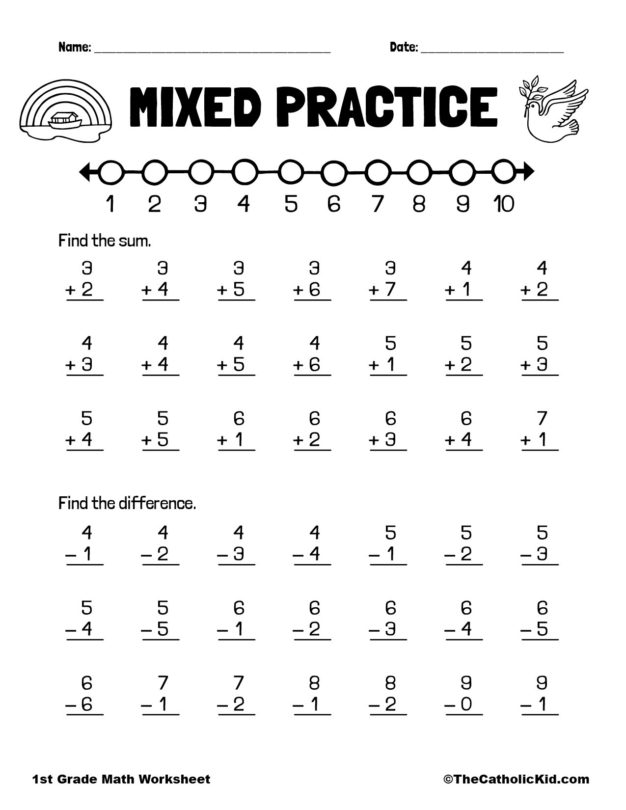 Free To Print And Edit Addition Worksheet Templates Canva