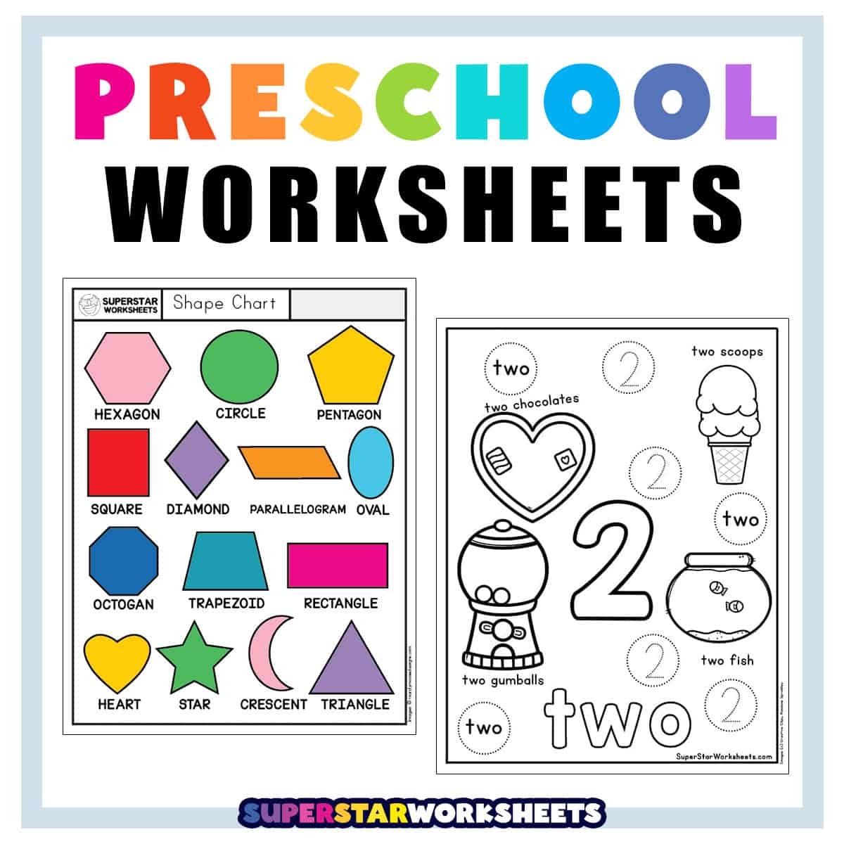 Preschool Worksheets Superstar Worksheets Back To School Worksheets For Kids ABCmouse