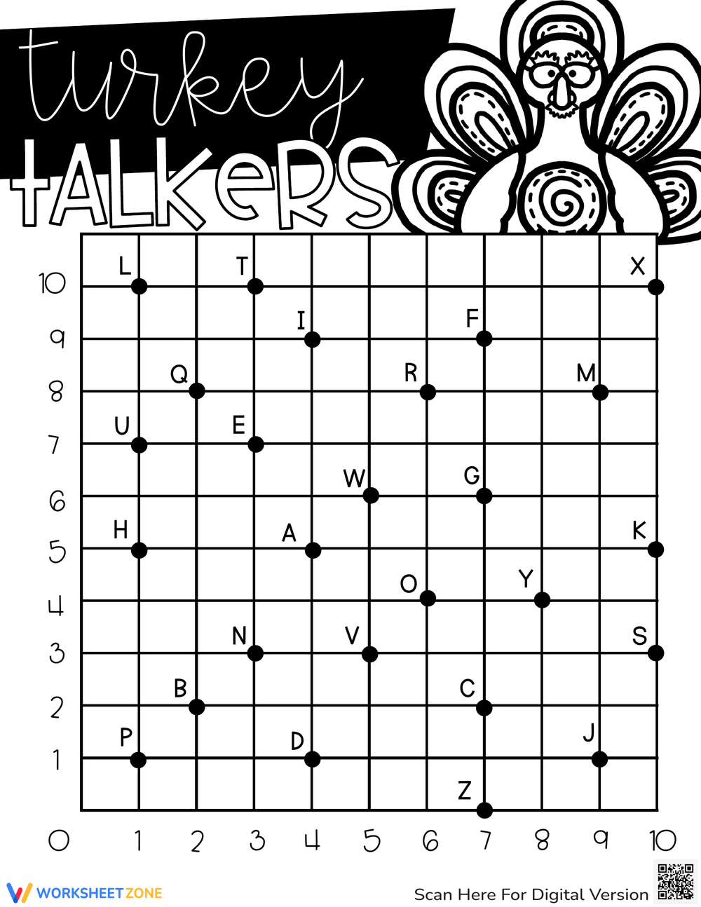 Printable 4th Grade Thanksgiving Plotting Point Worksheets Worksheets