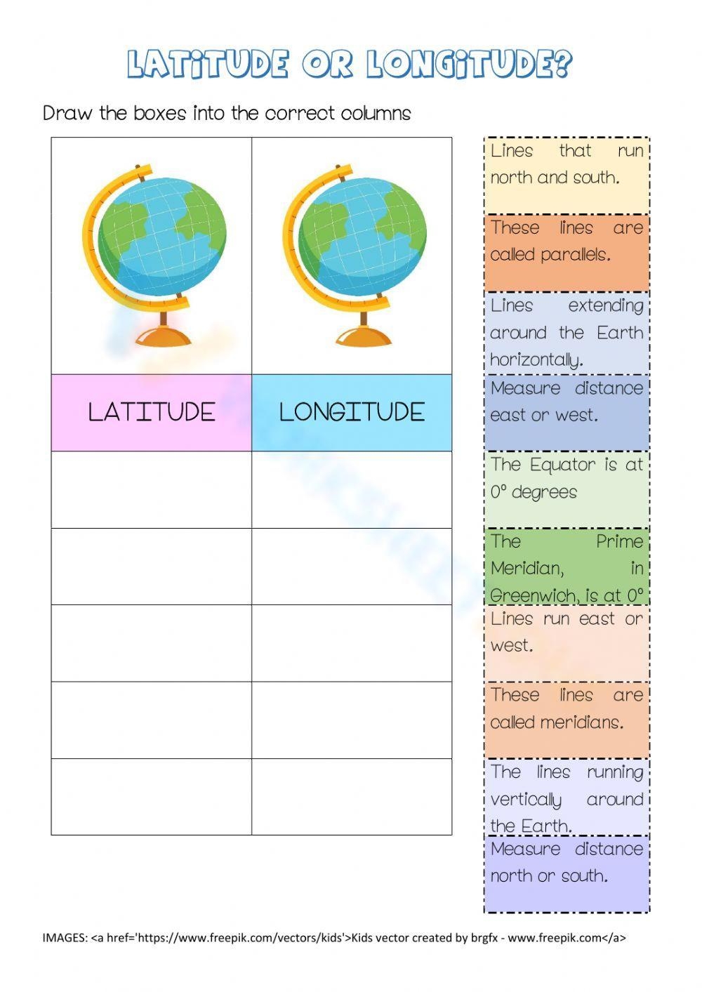 Printable 5th Grade Latitude And Longitude Worksheets Printable 5th Grade Latitude And Longitude Worksheets