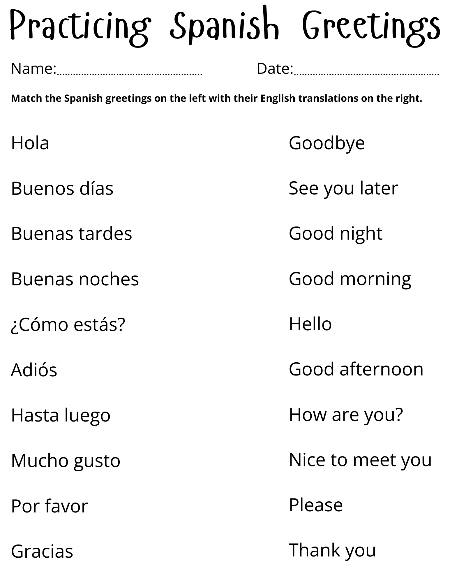 Spanish Colors Worksheet Packet Made By Teachers