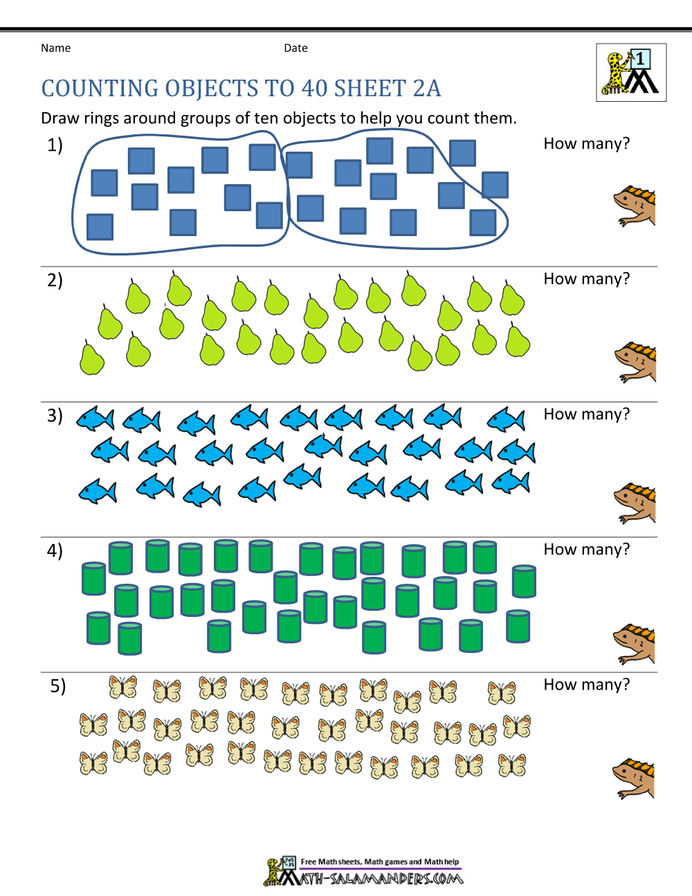 Printable Counting Worksheet Counting Up To 50 Printable Counting Worksheet Counting Up To 50