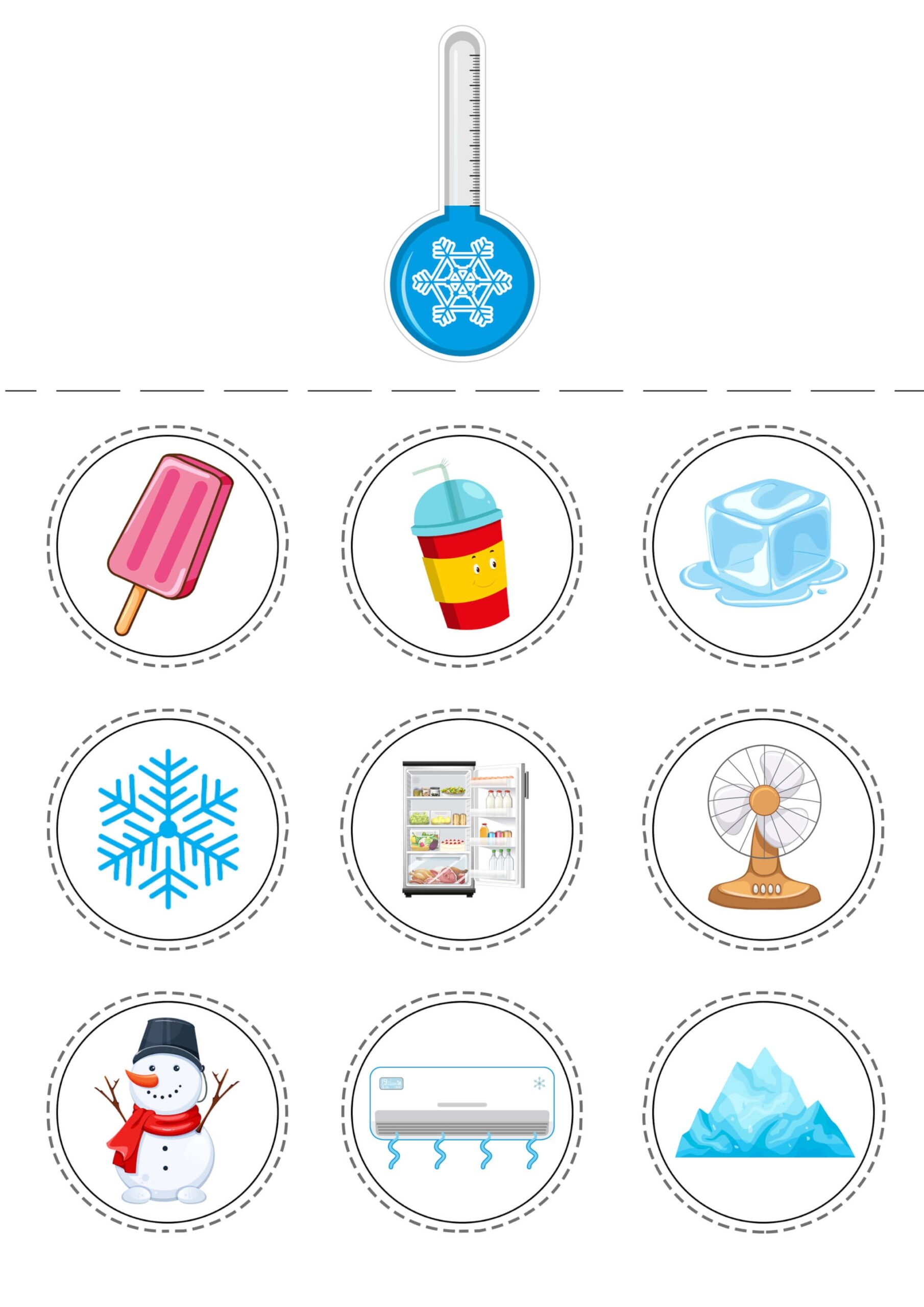 Printable Educational Activity For Kids Hot Or Cold Printable Educational Activity For Kids Hot Or Cold