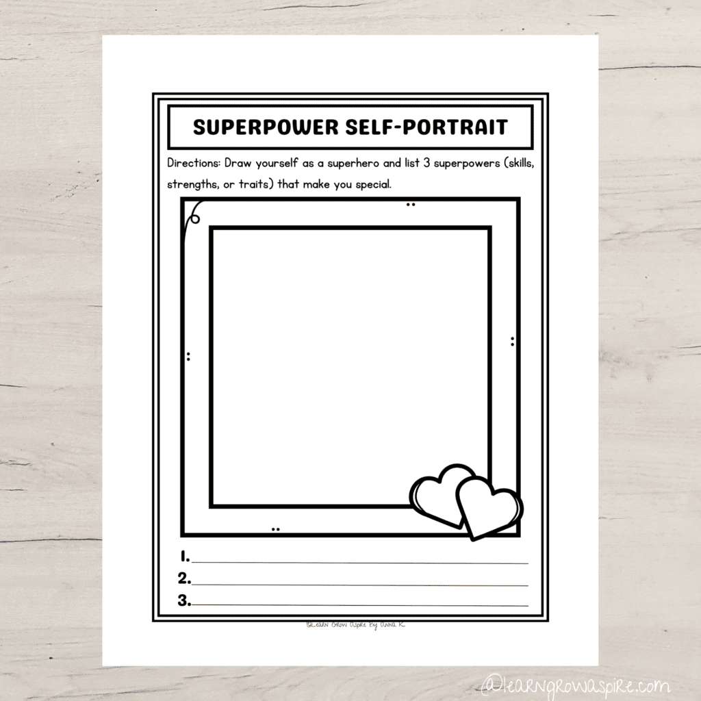 Printable Self Esteem Activities For Kids Learn Grow Aspire