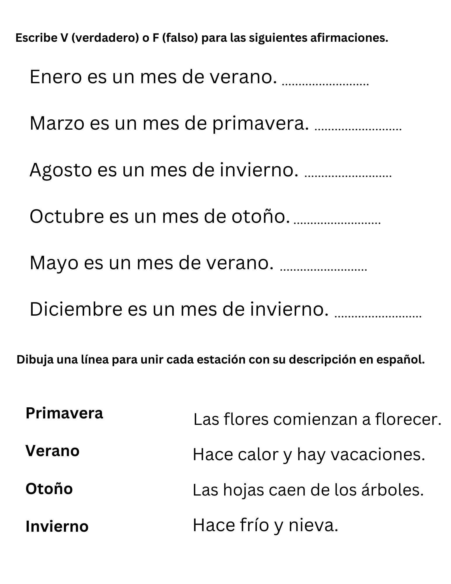 Spanish The Weather Worksheets By Teach Simple