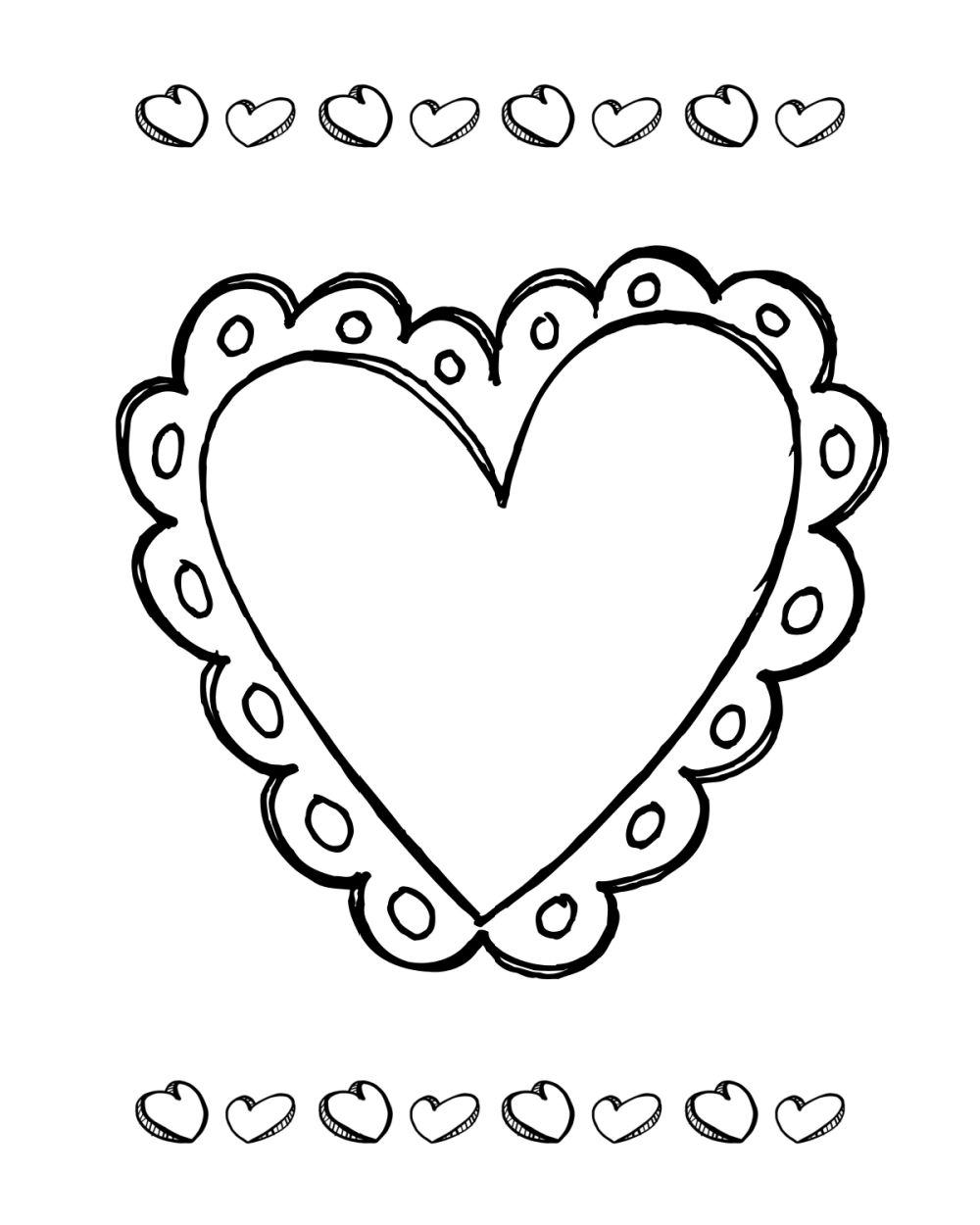 Printable Valentine Heart Coloring Pages Valentine S Day Heart Coloring Page 5296 4334 Free Valentine Heart Coloring Pages