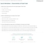 Quiz Worksheet Characteristics Of Fossil Fuels Study