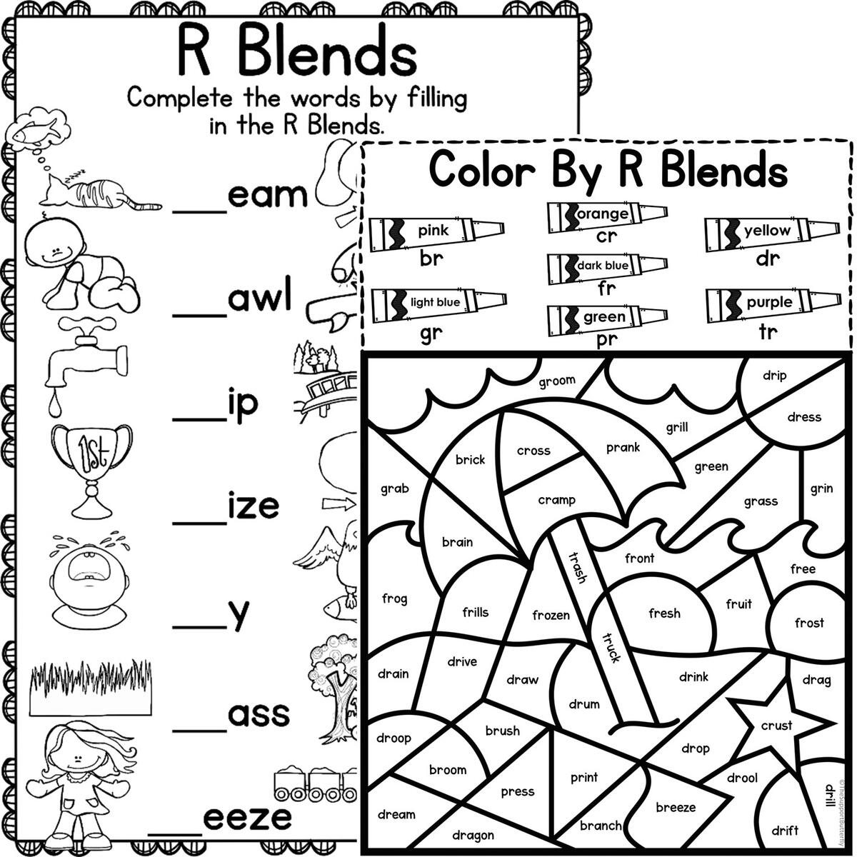 R Blends Activities And Worksheets Worksheets Library