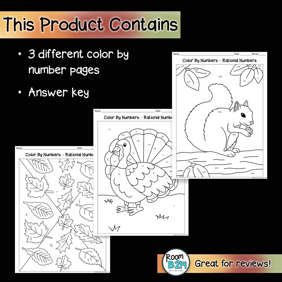 Rational Number Thanksgiving Color By Number TEKS 7 3A Made By Teachers Rational Number Thanksgiving Color By Number TEKS 7 3A Made By Teachers