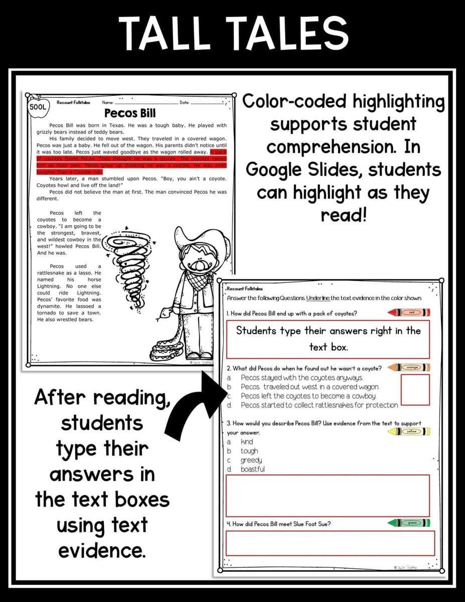 Recount Stories Tall Tales 2nd 3rd Grade MagiCore