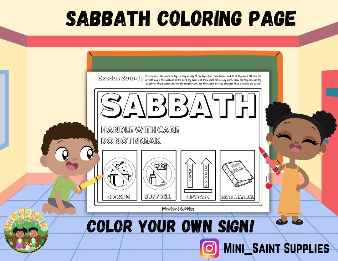 Sabbath Coloring Page For Kids Shabbat Activity Sheet Hebrew Israelite Homeschool Printable Bible Coloring Worksheet For Sunday School Etsy Israel Sabbath Coloring Page For Kids Shabbat Activity Sheet Hebrew Israelite Homeschool Printable Bible Coloring Worksheet For Sunday School Etsy Israel