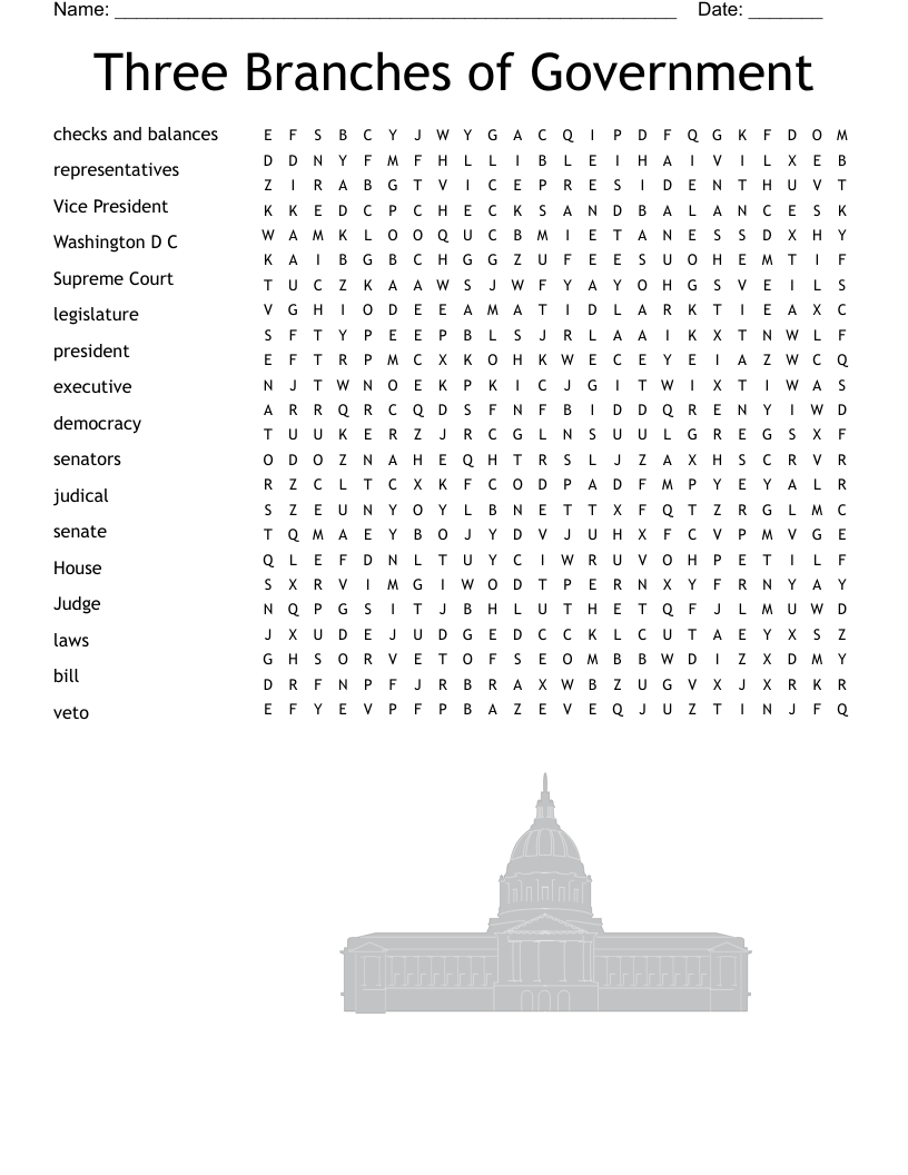 Separation Of Powers Worksheet WordMint Separation Of Powers Worksheet WordMint