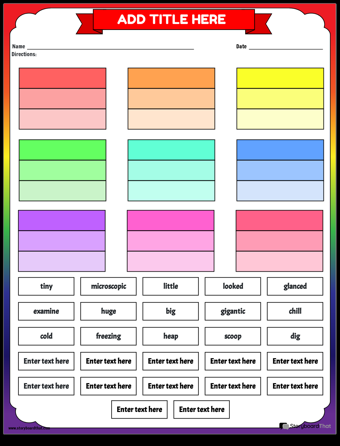Shades Of Meaning Free Game Plus Print And Digital Worksheet Made By Teachers