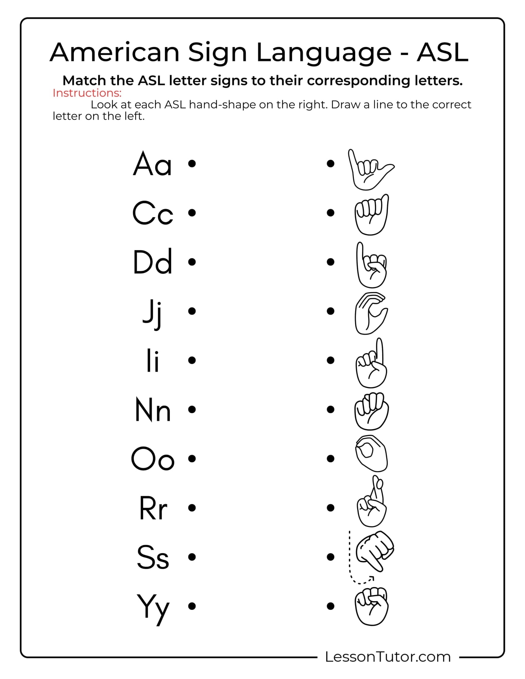 Sign Language Everyday Phrases Free Coloring Pages PDF Printables And Worksheets Lesson Tutor