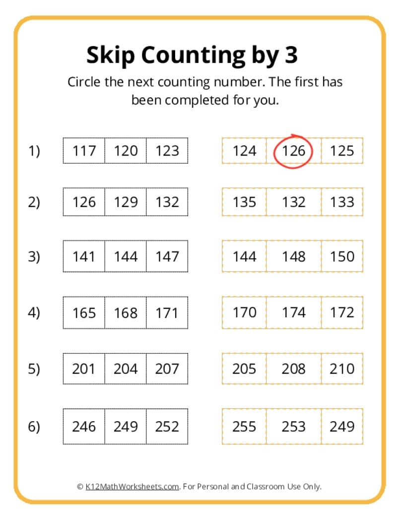 Skip Counting Games ONLINE Printable
