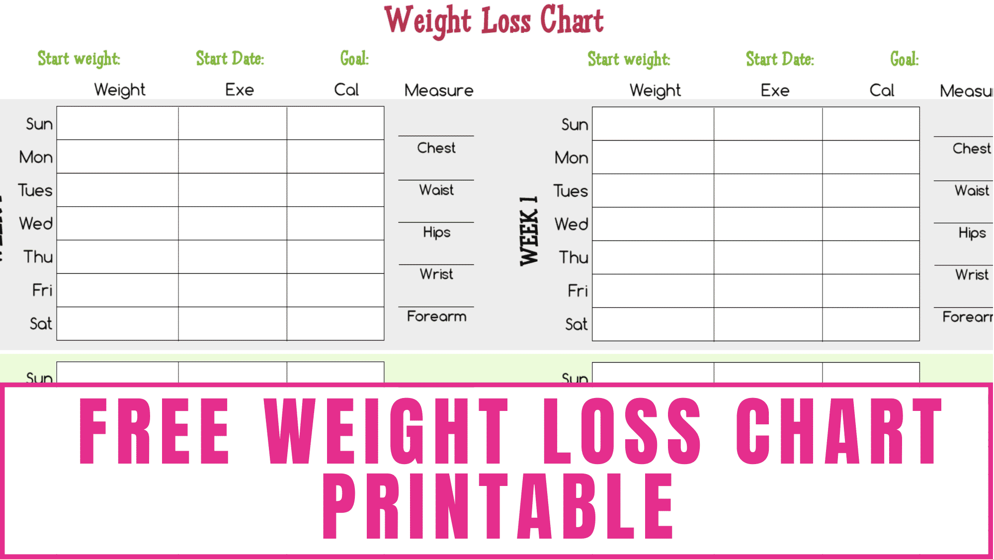 SMART Fitness Goals Examples Printable Freebie Finding Mom