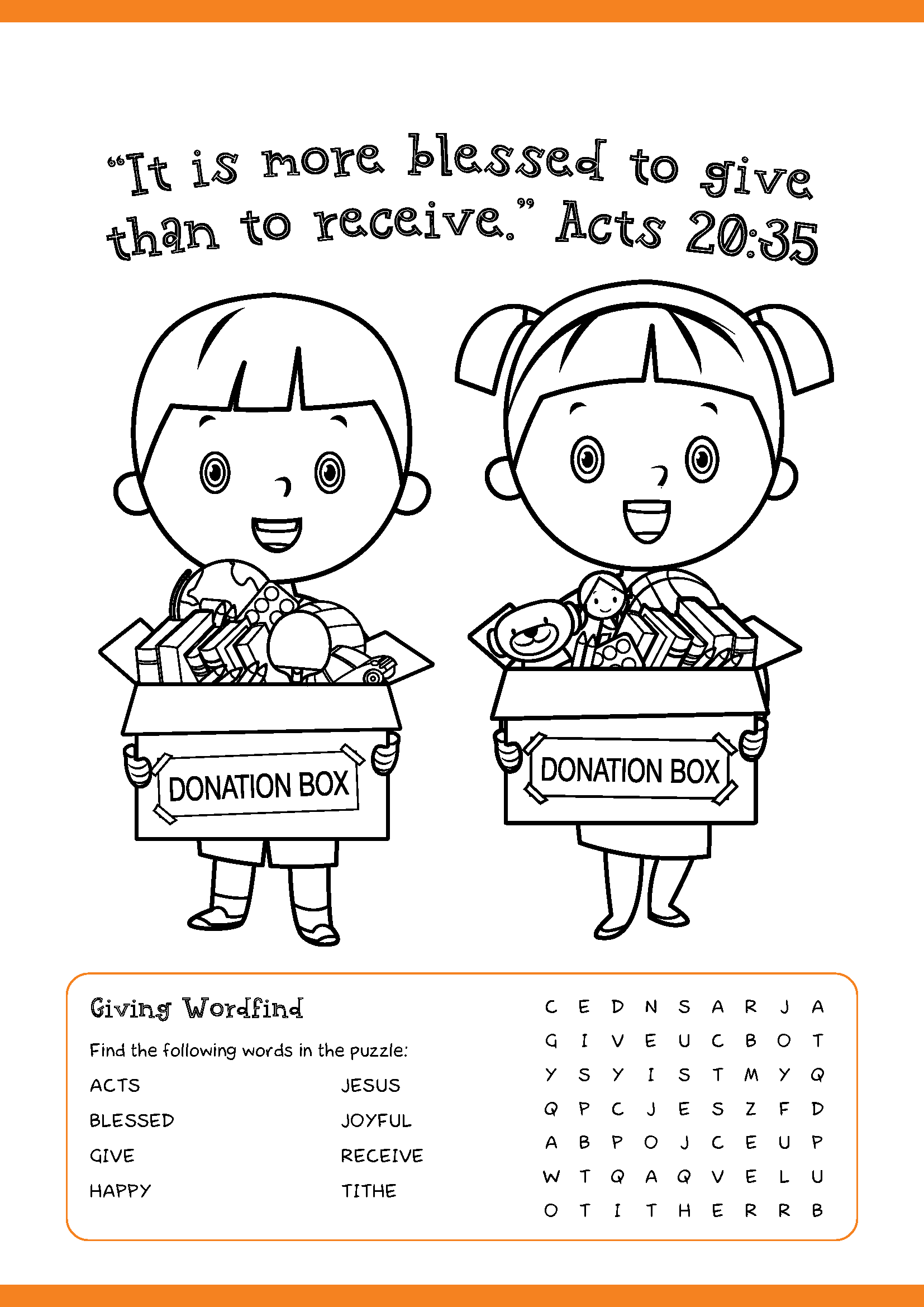 Steward Of My Treasure Kids Activity Sheets Stewardship Remember The Sabbath Day To Keep It Holy Word Find