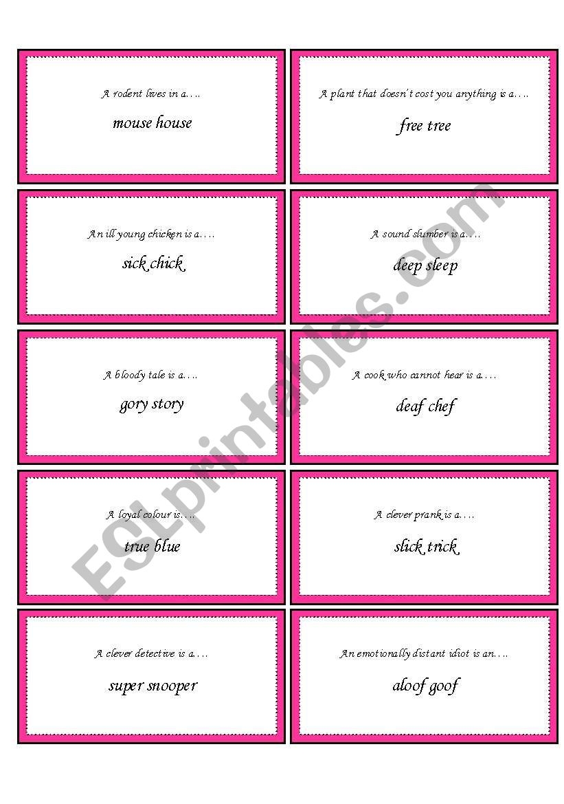 Stinky Pinky Riddle Cards With Rhyming Words 80 Riddles In All Worksheets Library Stinky Pinky Riddle Cards With Rhyming Words 80 Riddles In All Worksheets Library