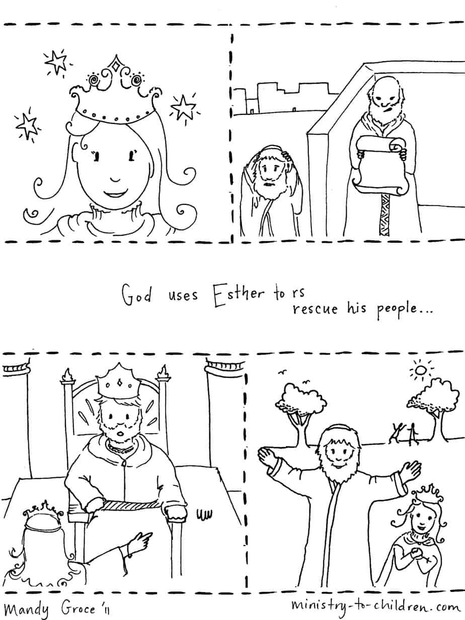 Queen Esther Coloring Page Free Printable