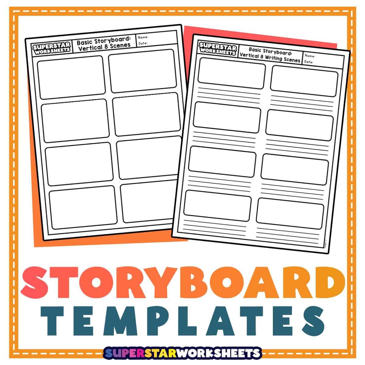 Storyboard Template Free Printables Superstar Worksheets