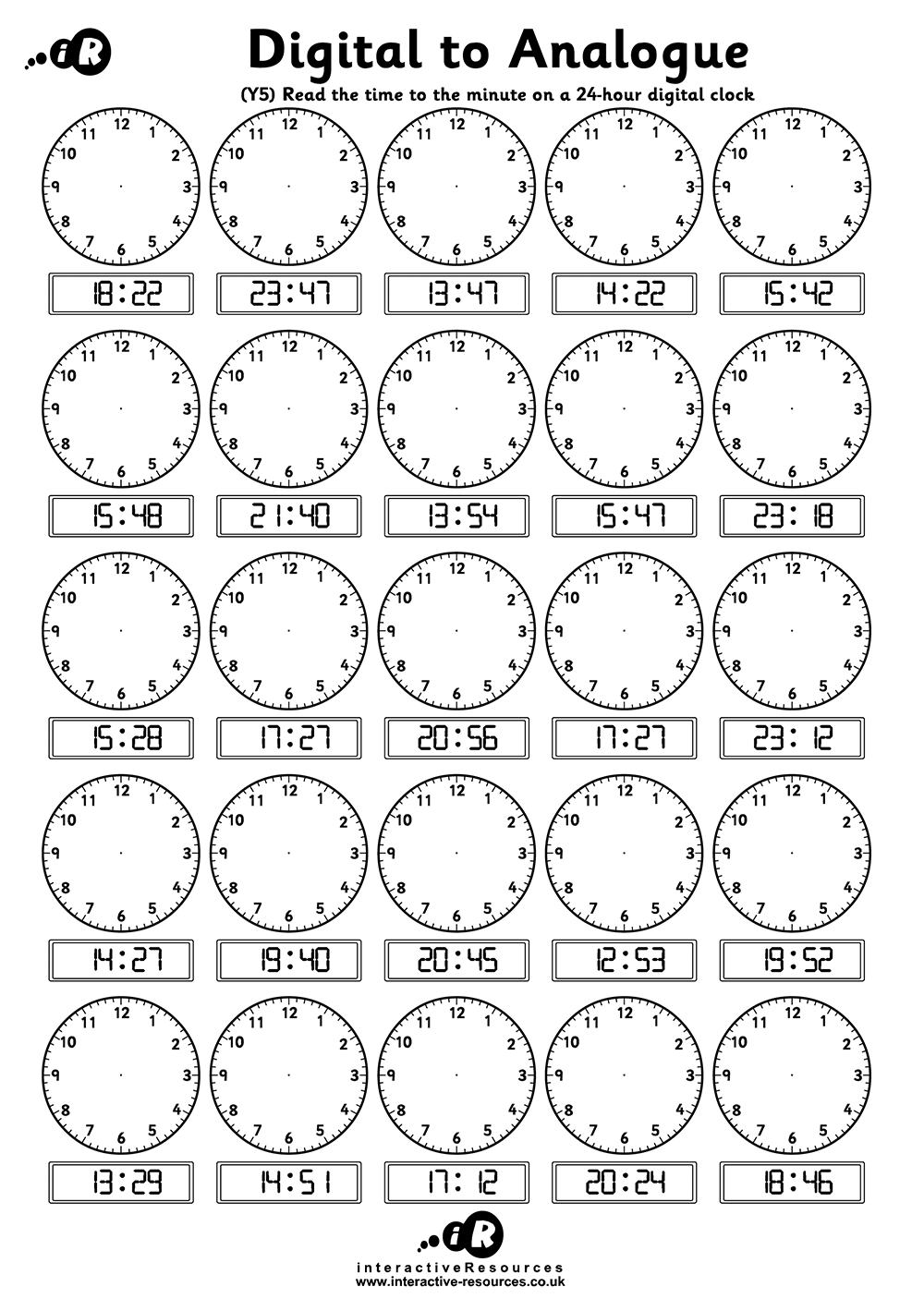 60 Free Telling Time Worksheets Teach Prints