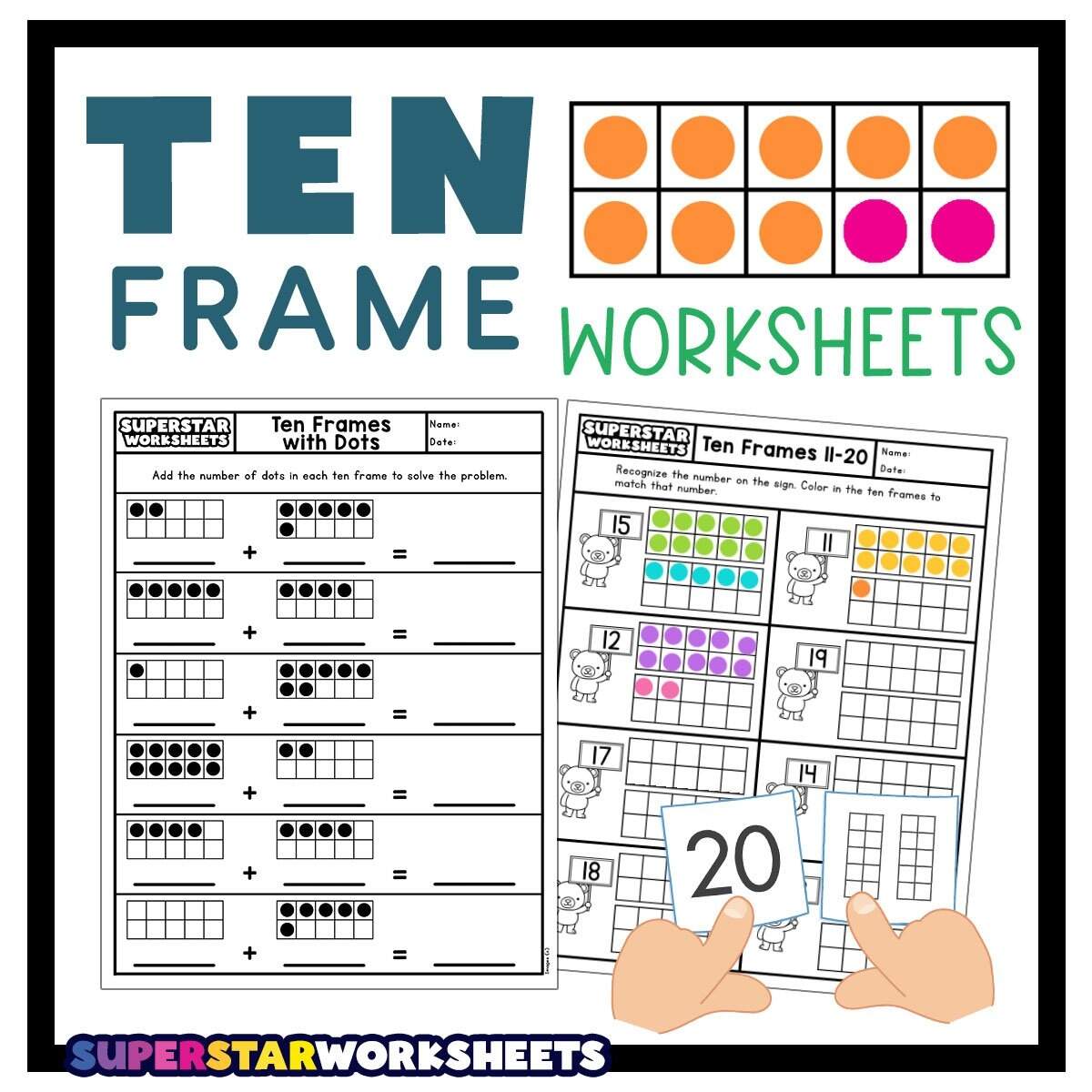 Ten Frame Printables Paper Trail Design