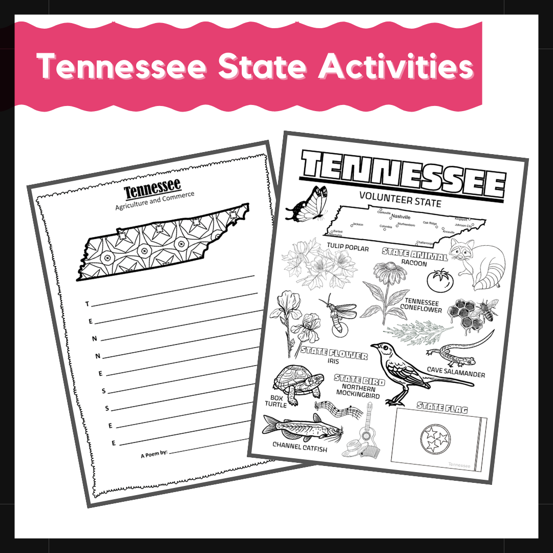 Tennessee State Activities US State Research And Informational Text Classful
