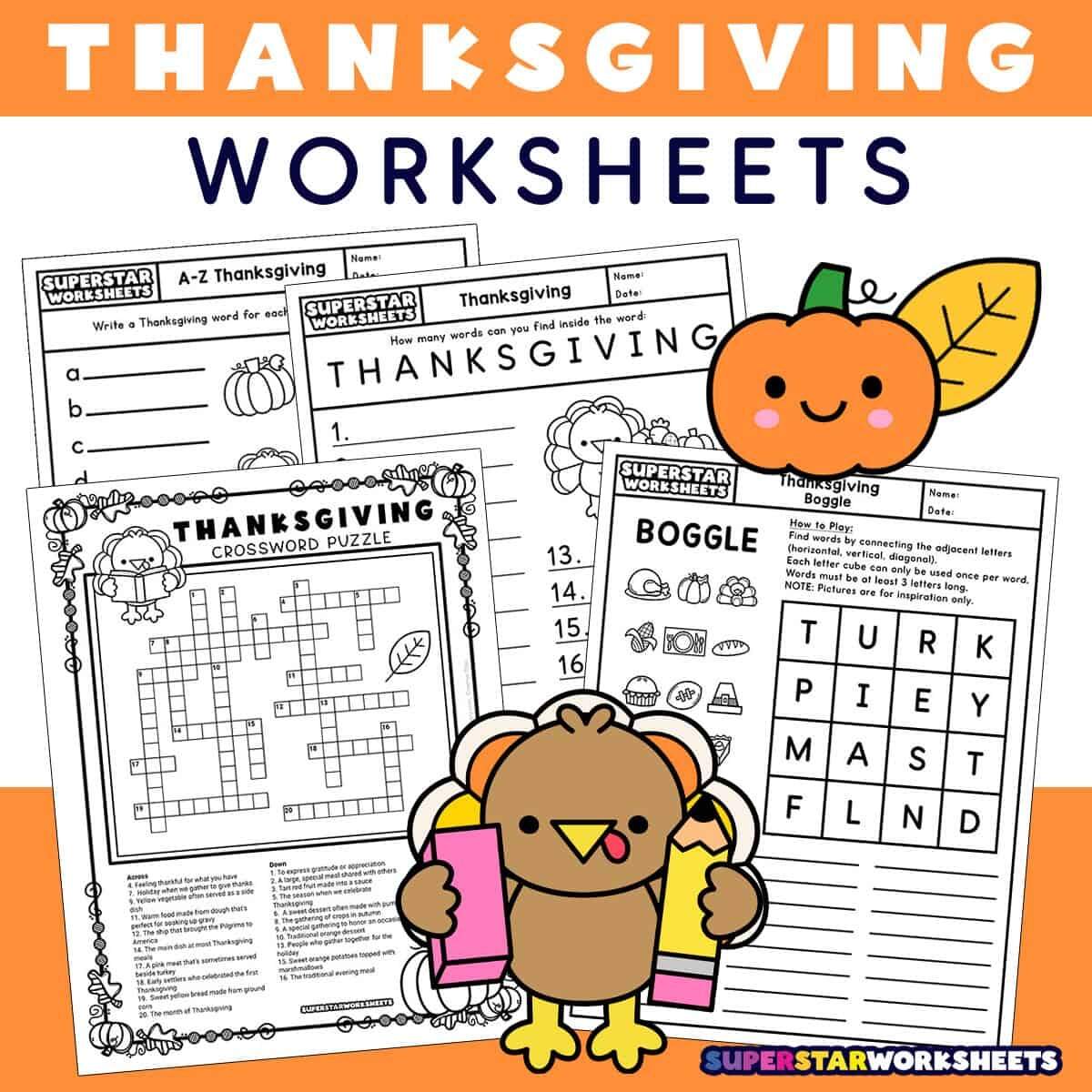 Thanksgiving Parts Of Speech Worksheet Squarehead Teachers