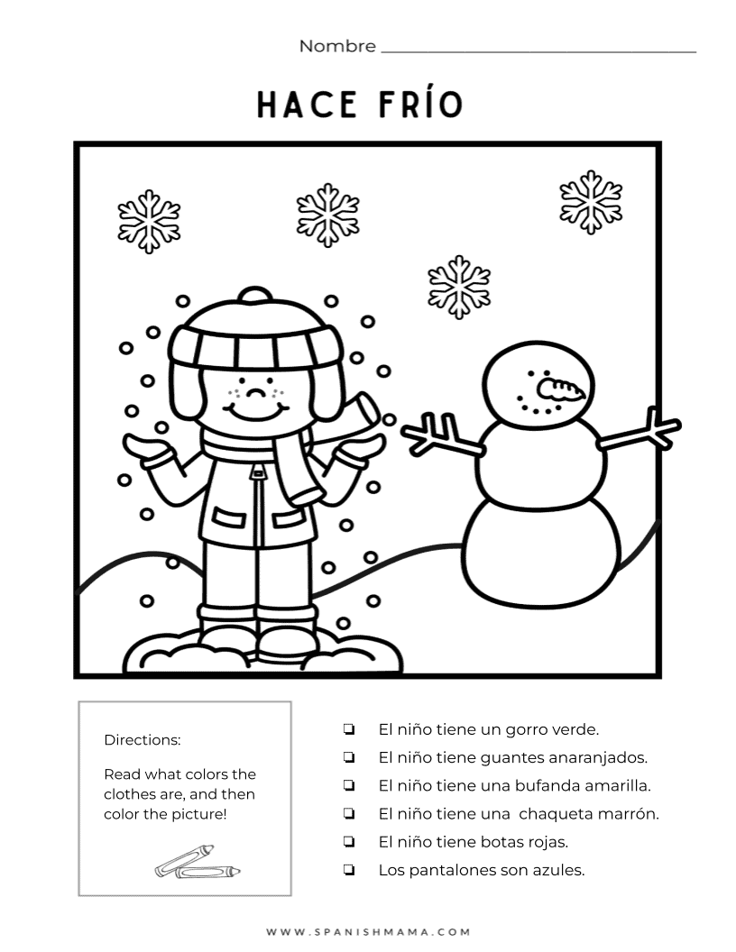 The Colors In Spanish Printable Worksheets And Flashcards Spanish And English Language Learning Downloadable PDF Worksheets Kinder First Grade And Home School Etsy