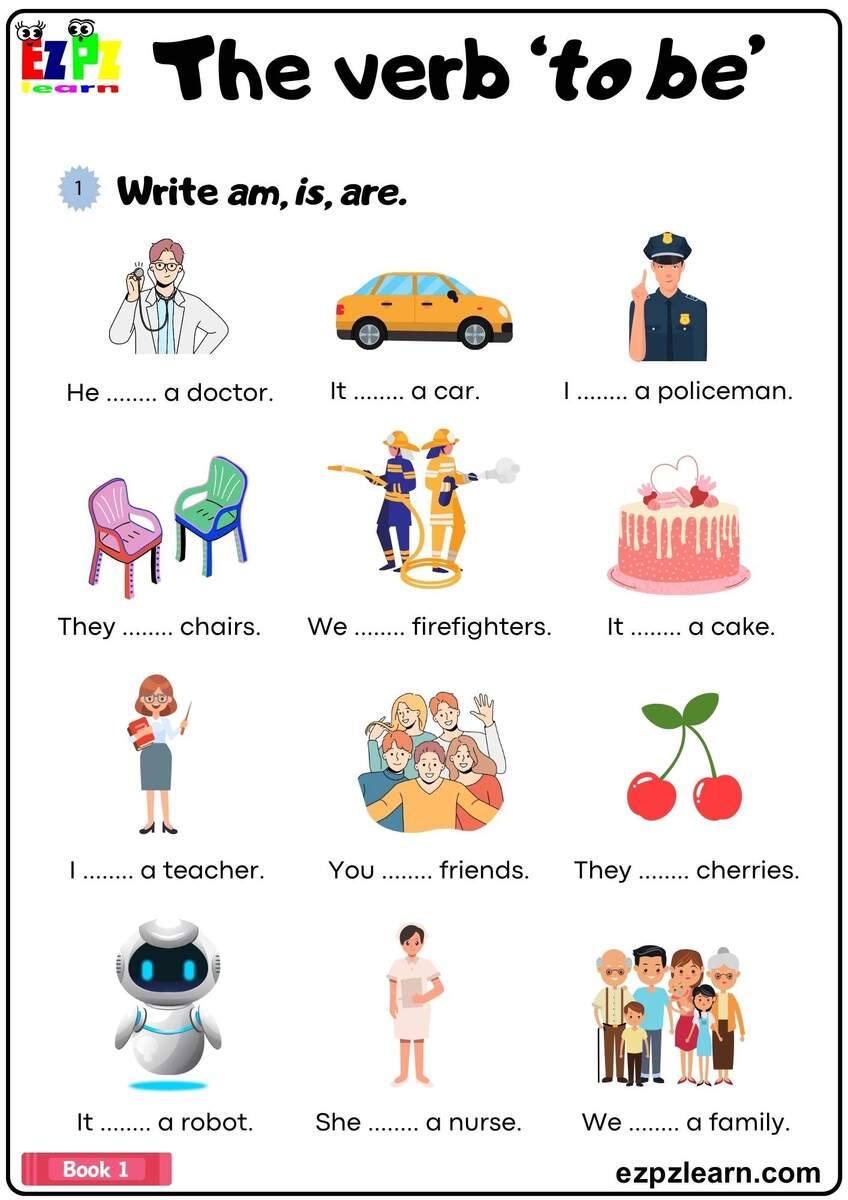 The Verb To Be Simple Present Fill In The Blanks Grammar Worksheet Ezpzlearn The Verb To Be Simple Present Fill In The Blanks Grammar Worksheet Ezpzlearn